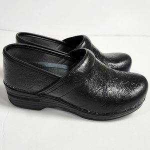 Dansko leather comfort professional clogs black size 37